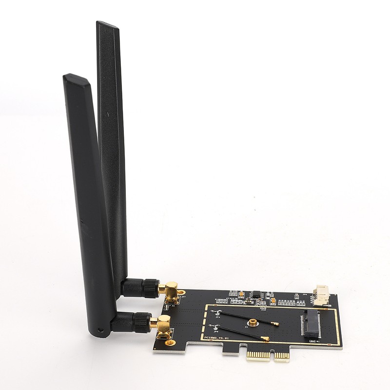 M.2 NGFF to PCI-E 1X Desktop WIFI WLAN Adapter Network