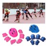 Kit 7 De Rodilleras Patinaje Codo Mano Casco Para Niños