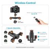NEEWER 3-Wheels Wireless Video Camera Dolly, 3-Speed Motorized Electric Track
