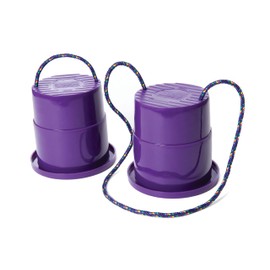 Just Jump It Set of 2 EZ Steppers Agility Toy - Can Stepper Toys (Purple)