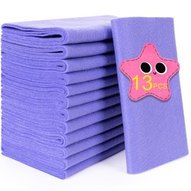 XSEINO 13 Rolls Lavender Felt Fabric,8"x35"(20.5x90cm) 1.4mm Thick Soft Felt Fabric Sheet for Crafts,Lavender Series Colors Soft Nonwoven Fabric,Fit for Decoration, Sewing, DIY Crafts