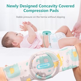 Umbilical Hernia Belt Baby Belly Band, Hernia Belt for Baby, Umbilical Hernia Belt with Convex Covered Compression Pads for Hernia Support (S)