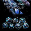 FONVGOGO DND Dice Set Movable Dragon Eye Resin Dungeons and