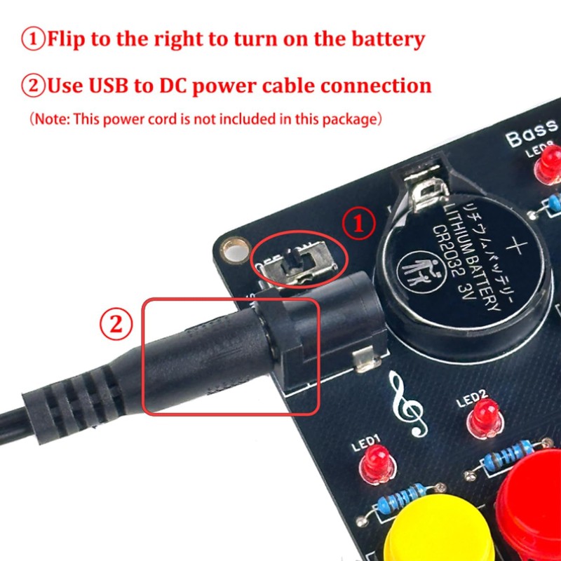 Treedix Soldering Exercise Projects DIY Piano Soldering Project Kit, Circuit