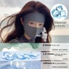 Sports Face Mask with Eye Protection, Breathable Comfort Fit, Navy