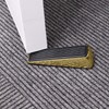 XFORT 3 Pack Door Wedge Polished Brass Door Stop Non-Slip