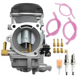 Newnessai 27421-99A Carburetor Kit, Replacement for Harley Davidson Softail Sportster Dyna FXR Touring Softail 1988-2017, Replaces 27465-04 27421-99C 27490-04 27421-99