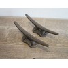 Cast Iron Antique Style Durable Vintage 2 Cleat Nautical Wall