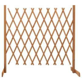 Solid Firwood Orange Garden Trellis Fence 70.9"x39.4" Durable Product for Fencing Trellis & Gatescolor: Orange Color