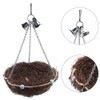 Rattan Birds Parrot Straw Nest Swing Hanging Toy with Bells