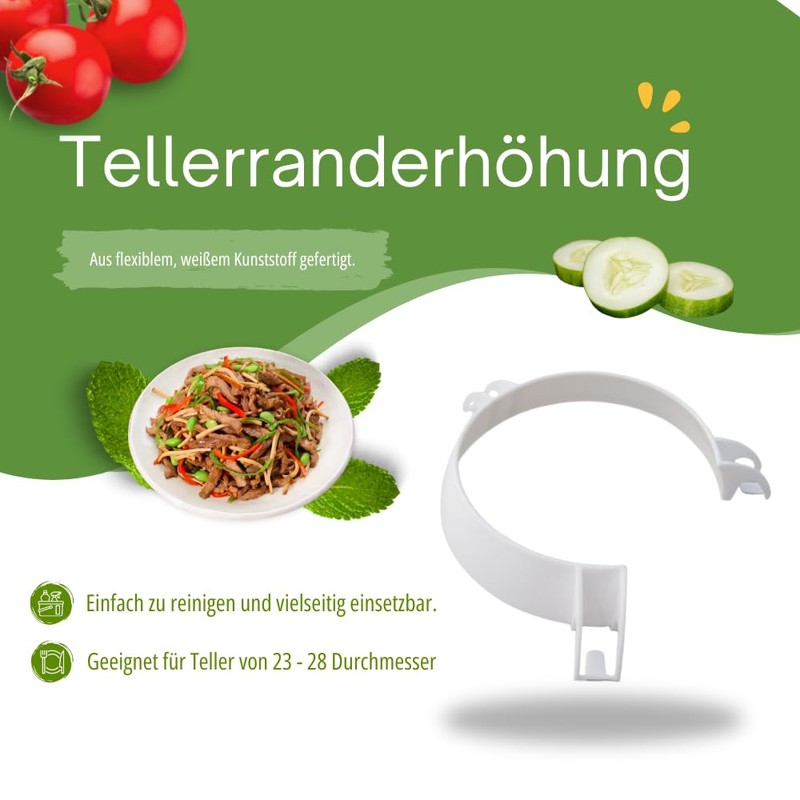 Sundo Homecare GmbH Plate Riser Plate Raiser White 23-28 cm