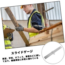 PAVIKE Ruler Stop, Ruler with Stopper, Ruler with Stopper, Ruler, Positioning Block, Architectural Ruler, School Ruler, Straight Ruler, Stainless Steel Ruler, Survey Ruler, Block Positioner, Ruler