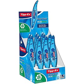 Tipp Ex Exact Liner Correction Tape Roller Pen-shaped Disposable 5mmx6m Ref 8104752 [Pack of 10]