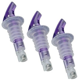 Precision Pour Measured Pourers 1-1/2 Oz "PURPLE" Measured Pour. #1 Selling Brand- 3 Per Pack, Made entirely in the USA