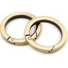Round Carabiner Key Ring Set of 4 Lightweight Storage Easy