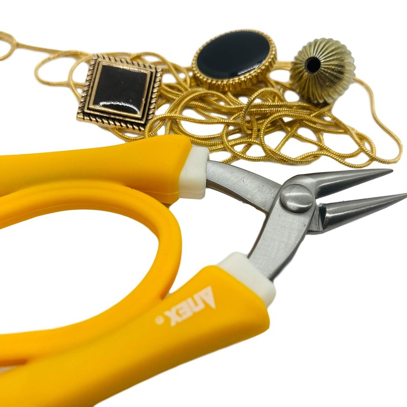 ANEX Yatco No.253 SUS410 with Grip, Double Circular, 5.3 inches