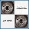 A ABSOPRO 4pcs 73.1 to 63.4 mm Aluminium Alloy Car