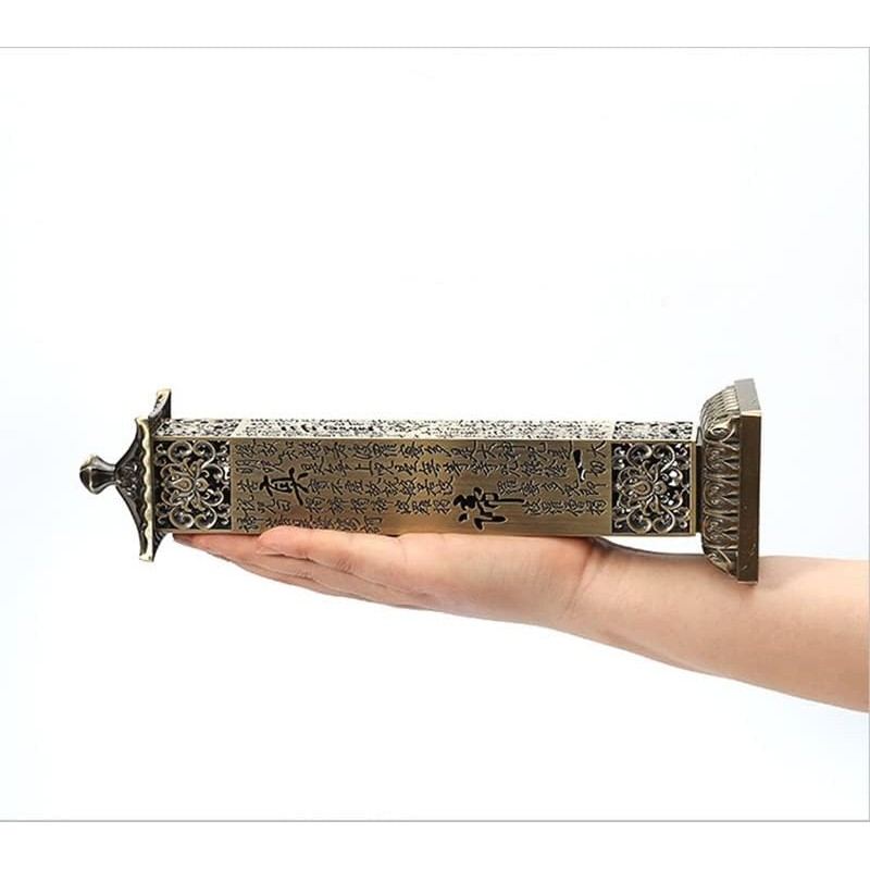ZENATION Large Incense Burner, Incense Holder for Sticks, Alloy Incense