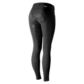 HORZE Grand Prix Womens Silicone Full Seat Breeches - Black - 38