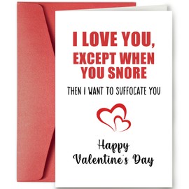 SuperShunhu Rude Valentines Card for Him Her, Husband Valentines Card, Naughty Valentines Card for Boyfriend Girlfriend Husband Wife, Funny Valentines Gifts for Men Woman