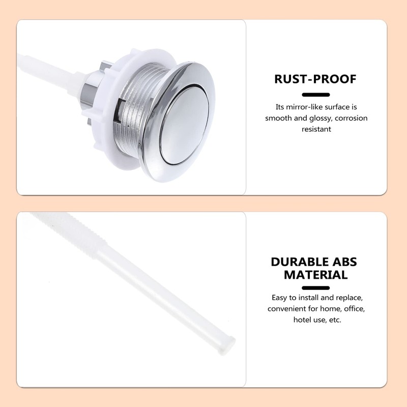 Angoily Single Flush Valve Replacement Buttons, 1PCS Single Push Flushing