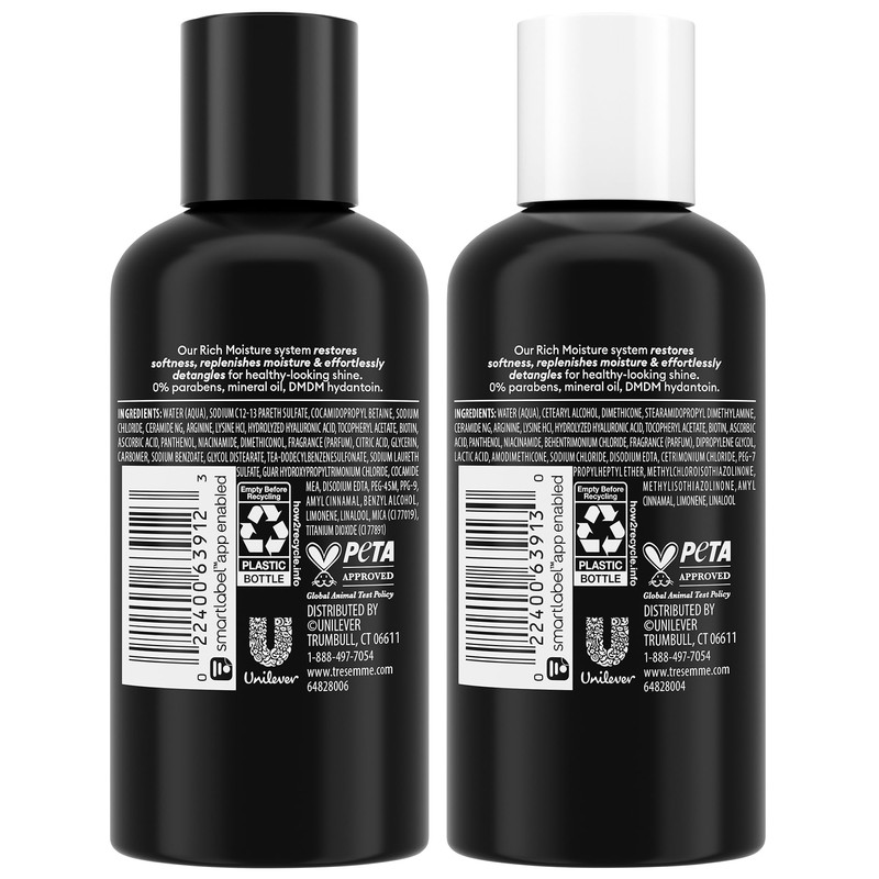 TRESemmé Travel Essentials, Rich Moisture Shampoo and Conditioner Set, Hydrating