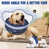 Toptakeit Elevated Inflatable Dog Cone Collar to Stop Licking, Doggie