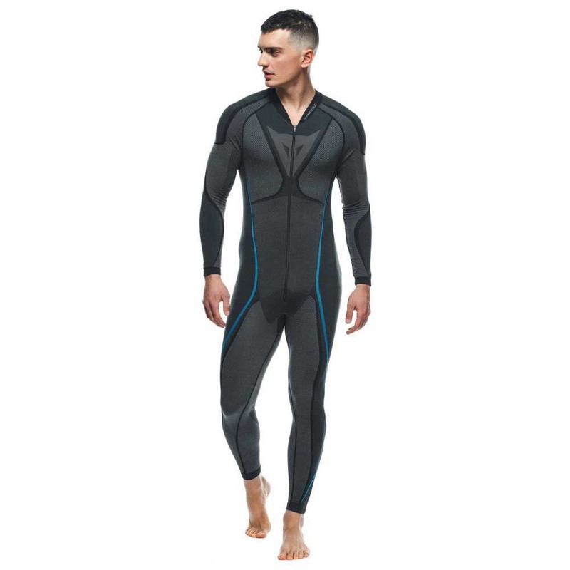Dainese Dry Suit, Motorcycle Undersuit, Breathable, Men, Black/Blue, M