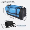 Rolling Duffle Bag with Wheels,86L 30”Folding Duffle Backpack with 2