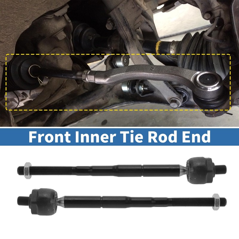 X AUTOHAUX 2 Pcs Front Inner Tie Rod Ends Kit
