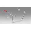 Kijima Honda 210-4932 Motorcycle Parts Bag Support, Plated, Left Side,