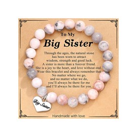 Big Sister Gift, Big Sister Bracelet, Sister Gifts from Sister Brother, Meaningful Gifts for Birthday, Going Away, Graduation, Christmas Gifts (A: big sister bracelet)