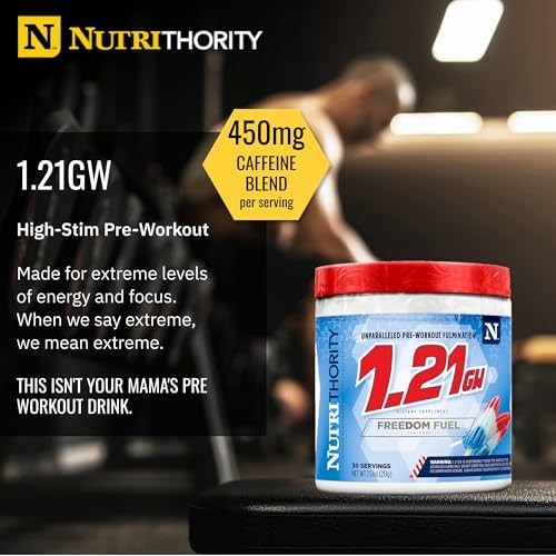 Nutrithority Pre-entrenamiento High Stim de 1,21 Gw