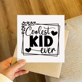 Azeeda 'Coolster Kindertext aller Zeiten' Leere Grußkarte (GC00072351)