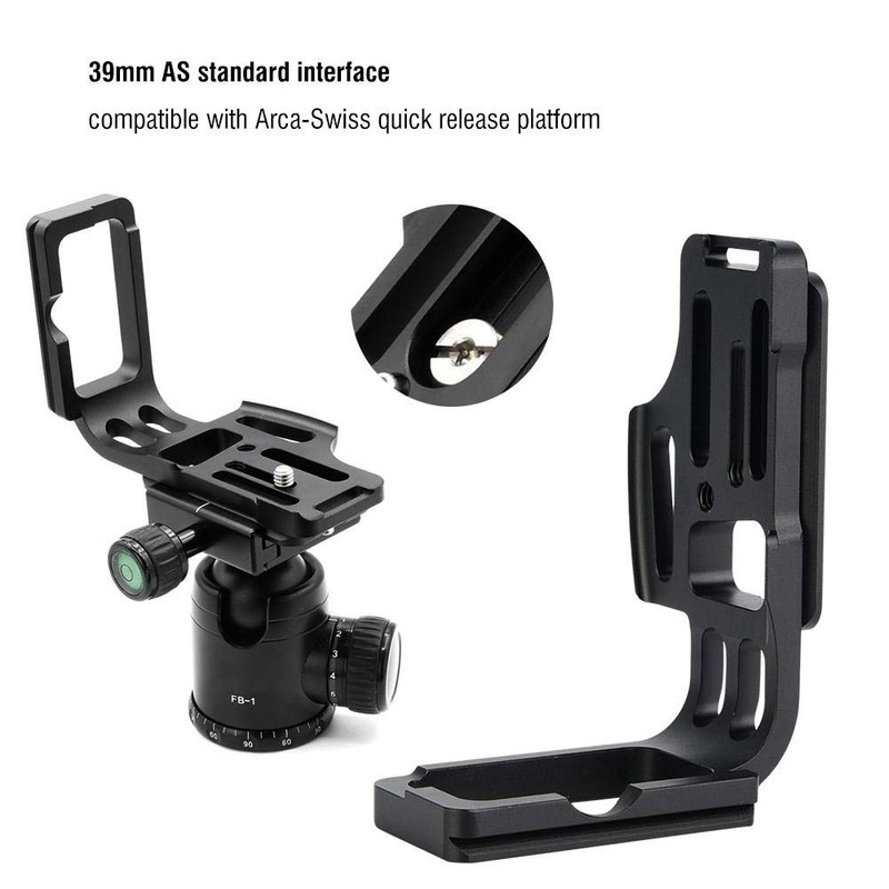 QR L-Shaped Camera Bracket,Quick Release Camera L Plate Vertical Grip