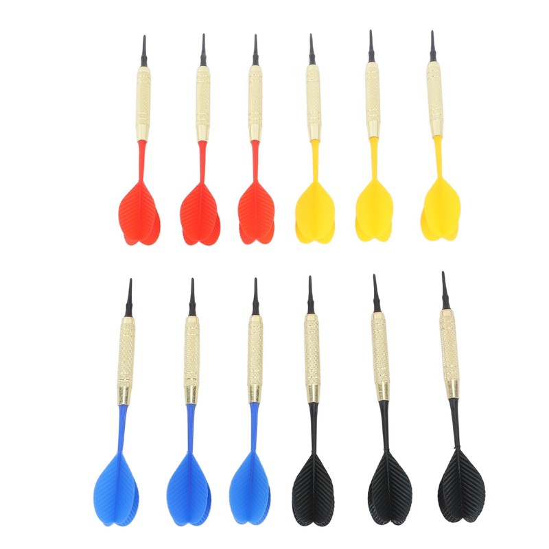 Restokki Darts Set, Soft Tip, Iron Shaft, Non-Slip Pattern, Sports