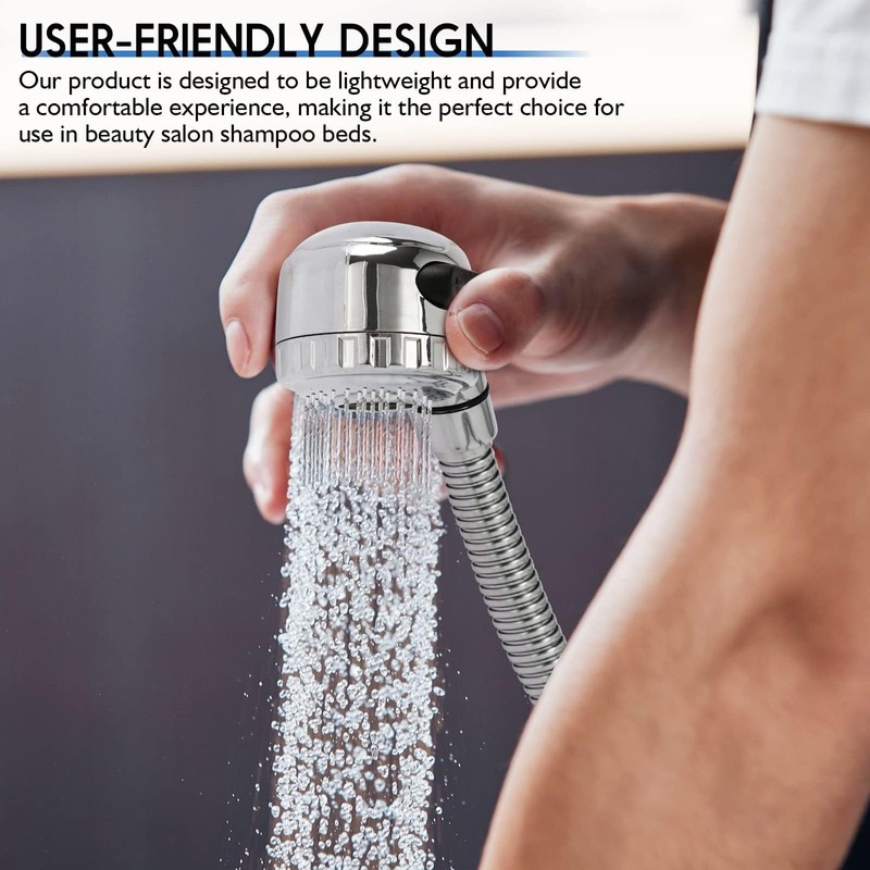 LukLoy Shampoo Bowl Sprayer Hose Replacement, 1/4" Nut Professional Salon