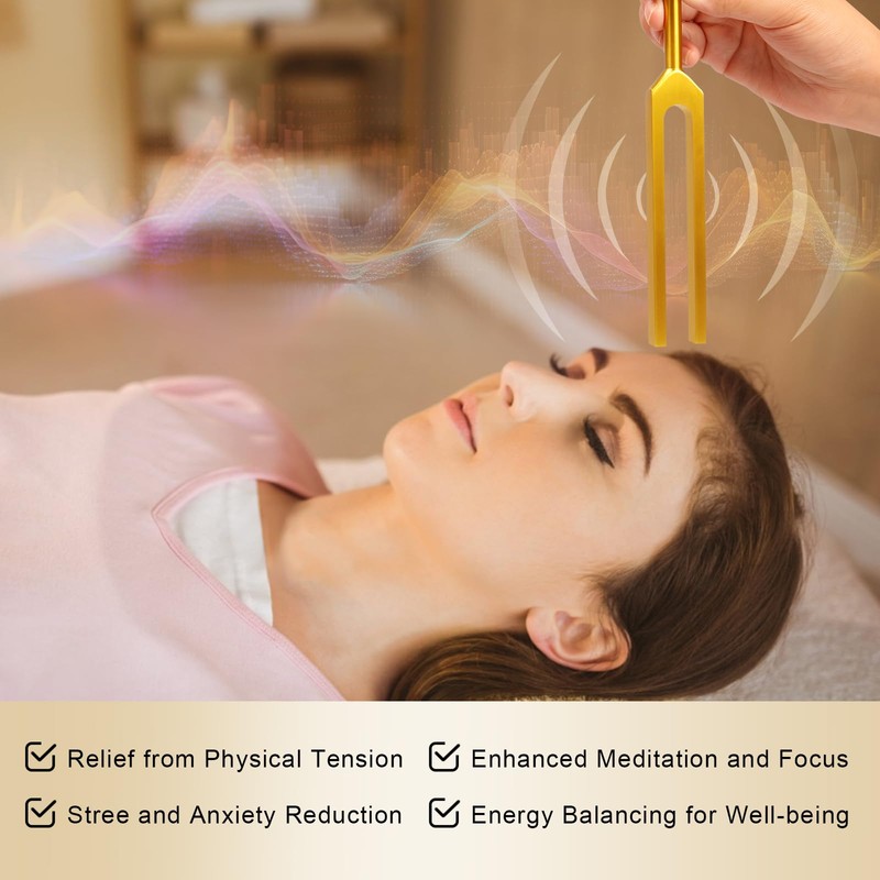 Solfeggio Tuning Forks Set for Healing, 9 Solfeggio Frequencies 174Hz