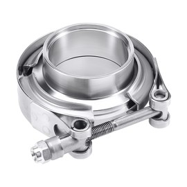 Evil Energy V Band Clamp with Flange Male Female Stainless Steel (3.0 Inch)
