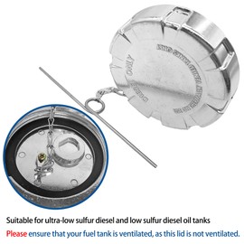 TOJIO FTA-C-442 Kenworth Truck Fuel Tank 3 1/2” Nominal 5.5 TPI Compatible with Kenworth trucks, Non-Locking, Solid, Ultra Low Sulfur. Replaces# FTA-C-442