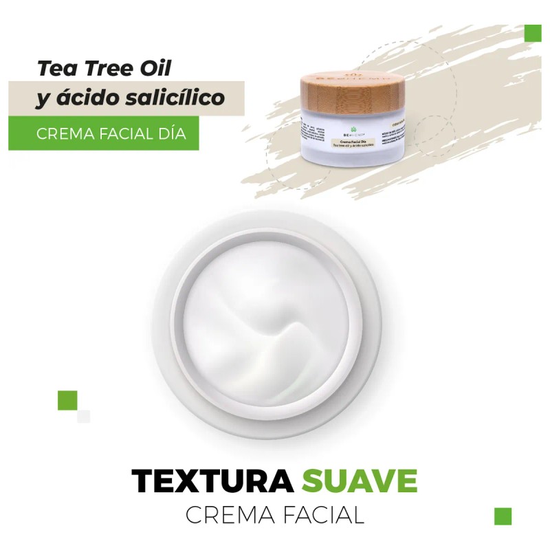 Crema Facial De Dia Tree Tea Oil Y Ácido Salicílico,