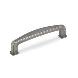 Richelieu Hardware BP81092142 Charlemagne Collection 3 3/4-inch (96 mm) Center-to-Center Pewter Transitional Cabinet and Drawer Pull Handle for Kitchen, Bathroom, and Furniture
