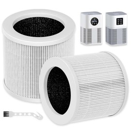 2 Pack A1 Replacement Filter Compatible with VEWIOR Air Pu-rifier HQKJ-80,HQSC-50,KOIOS HQKJ-50 Air Purifier,AMEIFU AP01W,H13 True HEPA Air Cleaner Filter for A1 Air Pu-rifier