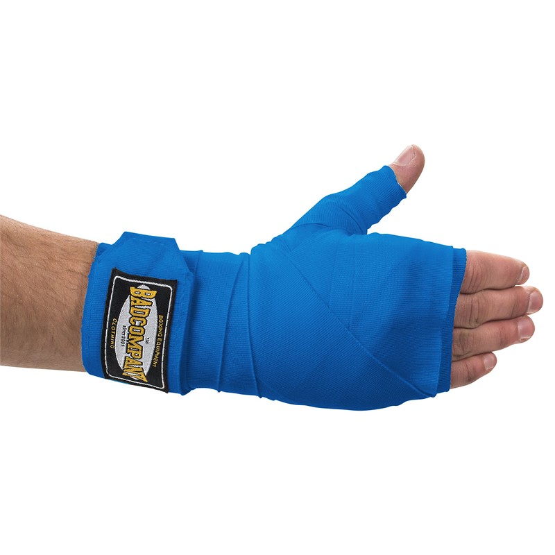 Bad Company Boxing Bandages, Elastic Wrist Wraps with Wide Velcro