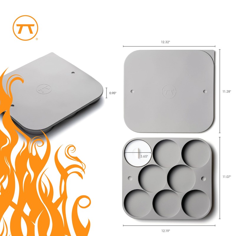 Outset Burger Patty Maker and Storage Tray, 8 Patty Capacity