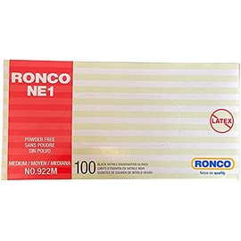 Black Nitrile Gloves Powder Free (Medium)