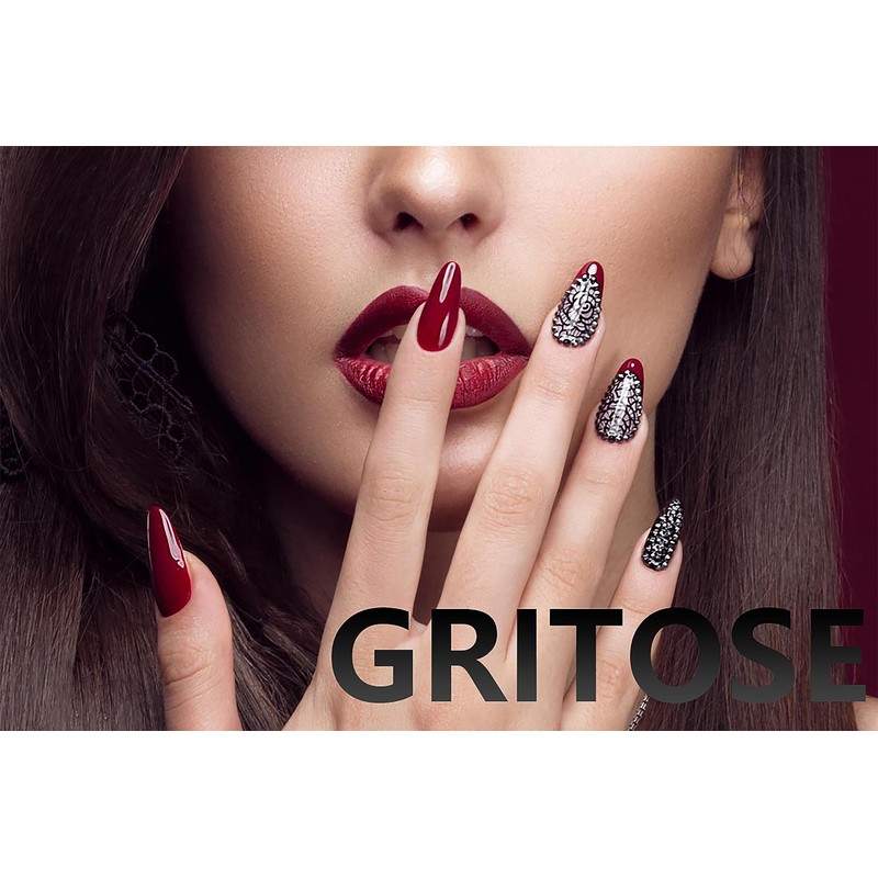 Fall Brown Press on Nails Medium Fake Nails with Curve