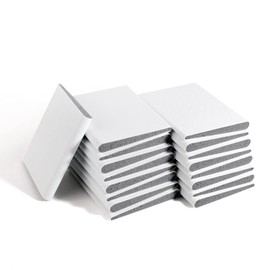 Builder Supply Door Corner Seal Exterior Door Frame Seal Wedge Draft Stopper with Adhesive 16 Pack, White 16 White