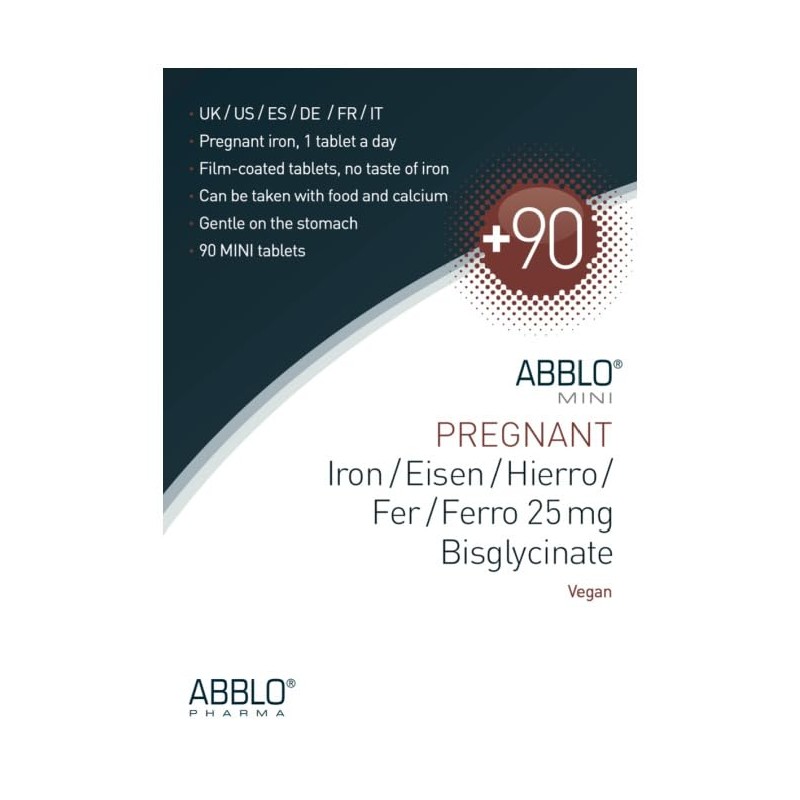 Abblo Pregnant Iron Bisglycinate, 1 Tablet per Day, Pack of
