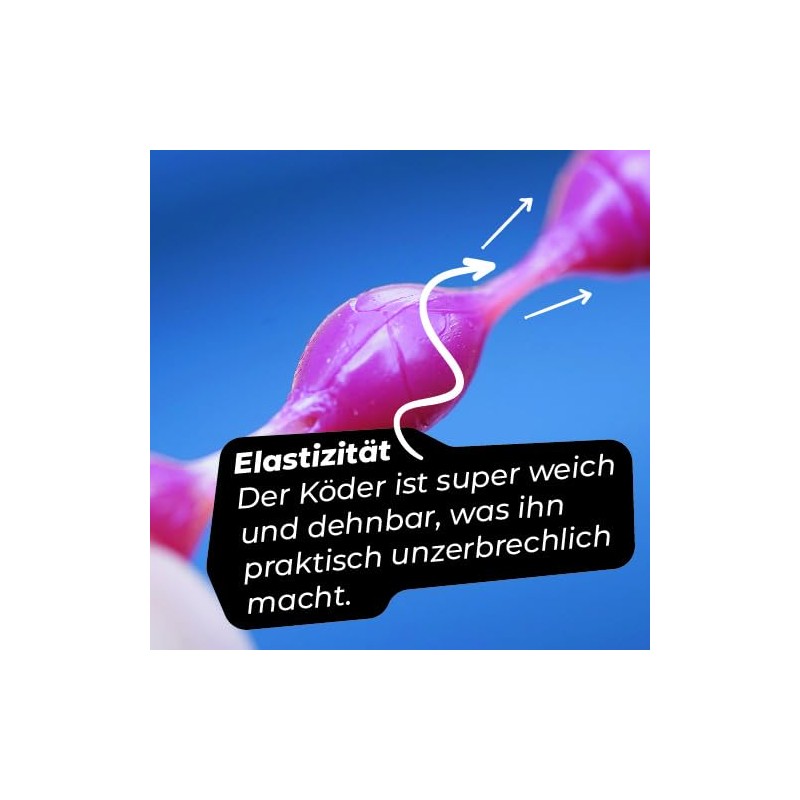 Trout Master Rubber bait for trout fishing, 7 mm, caviar,